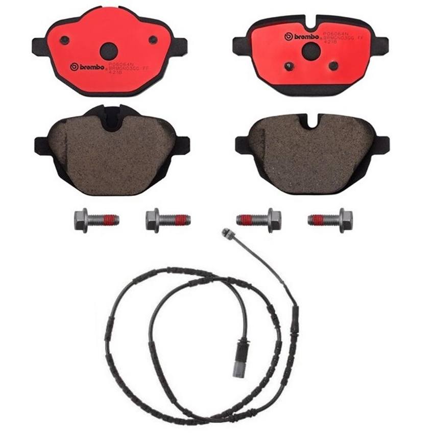 Brembo BMW Brakes Kit - Pads Rear (Ceramic) (with Sensor) 34356792566 - Brembo 2657560KIT